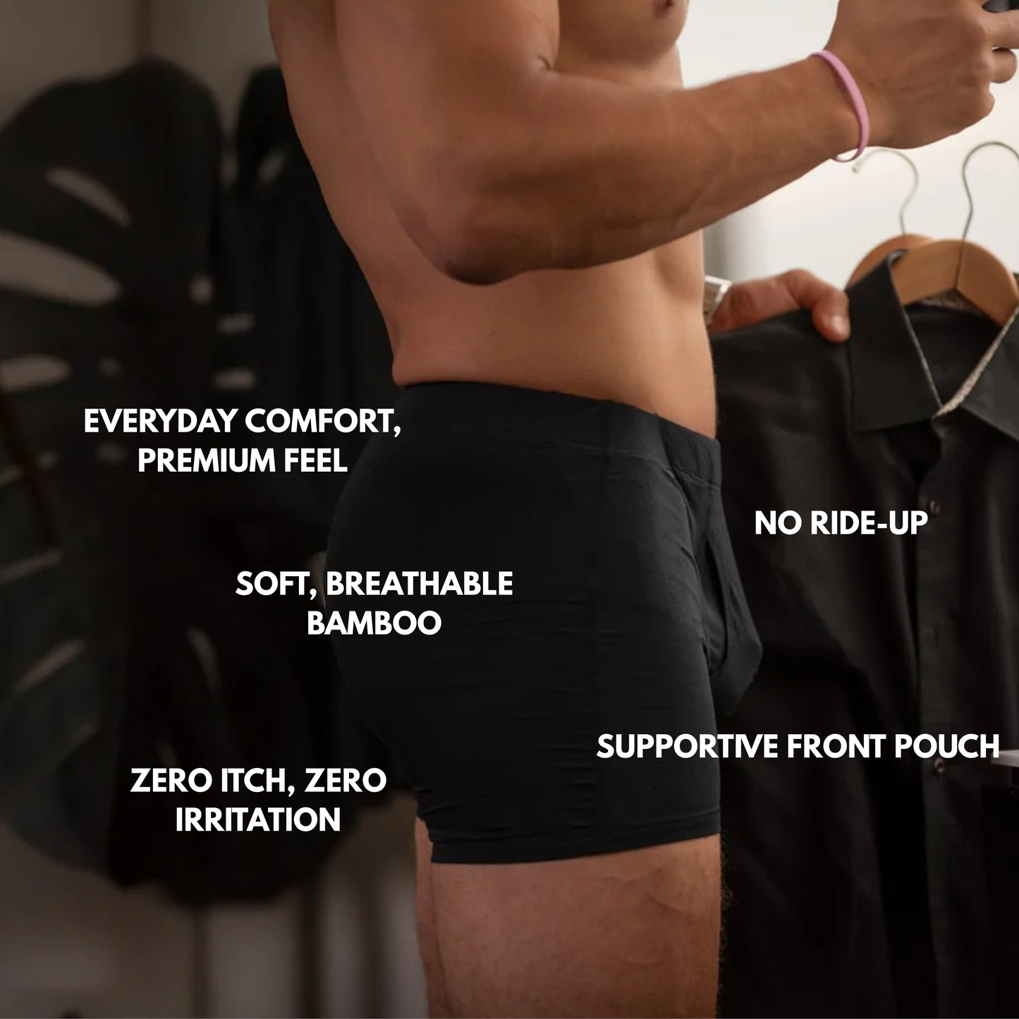 GALVIN Dual Pouch Bamboo Boxer Briefs