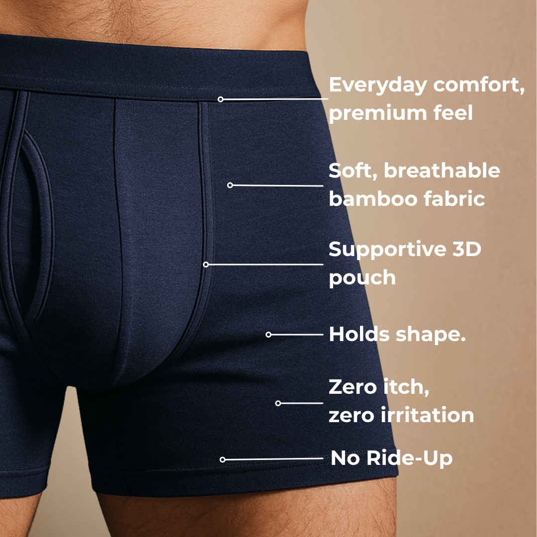 GALVIN Dual Pouch Bamboo Boxer Briefs